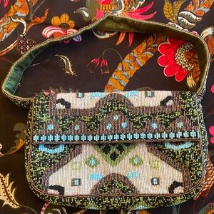 Beaded evening bag.